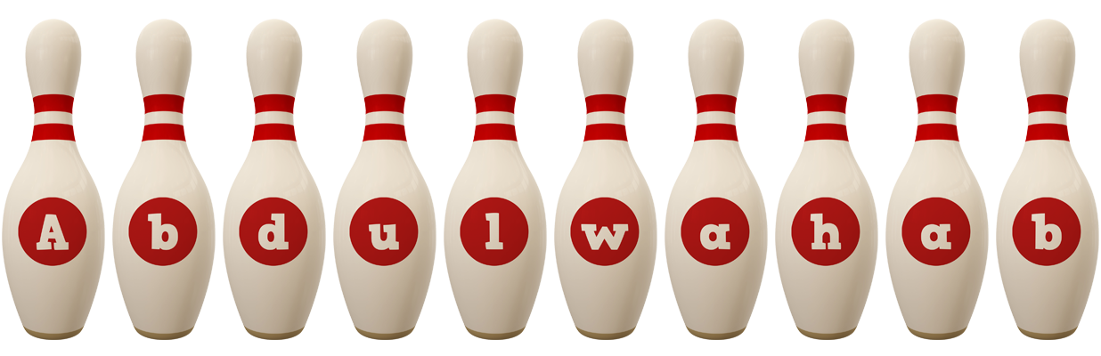 Abdulwahab bowling-pin logo