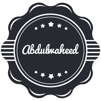 Abdulwaheed badge logo