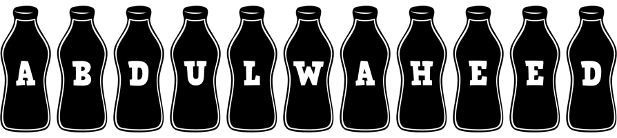 Abdulwaheed bottle logo