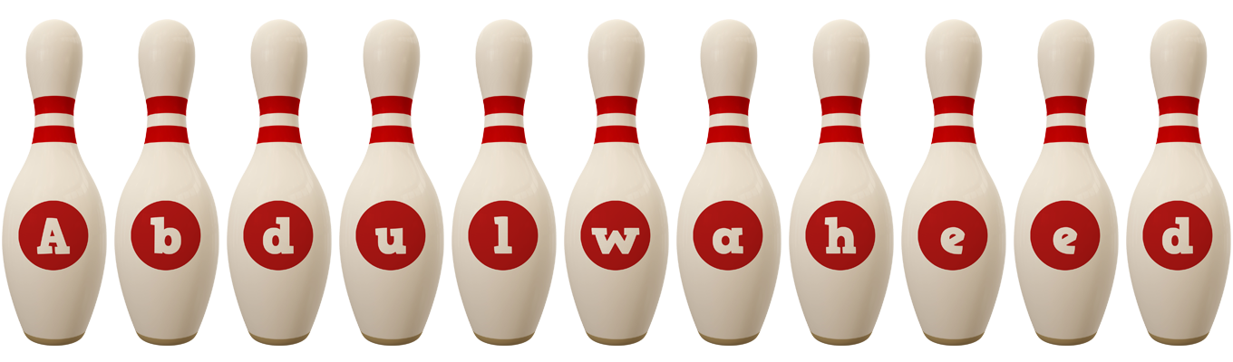 Abdulwaheed bowling-pin logo