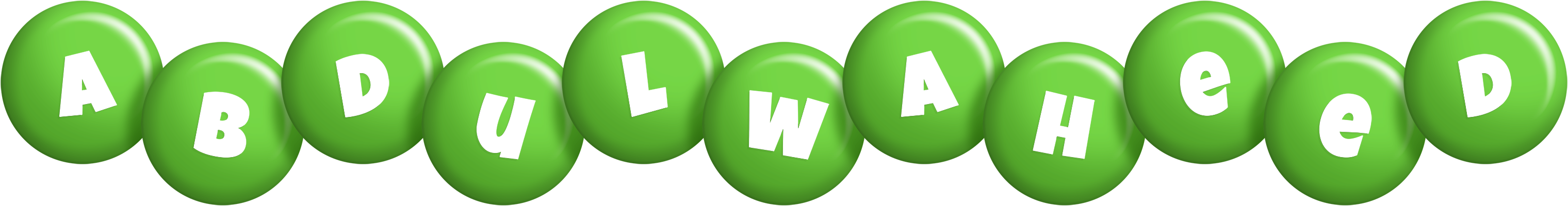 Abdulwaheed candy-green logo