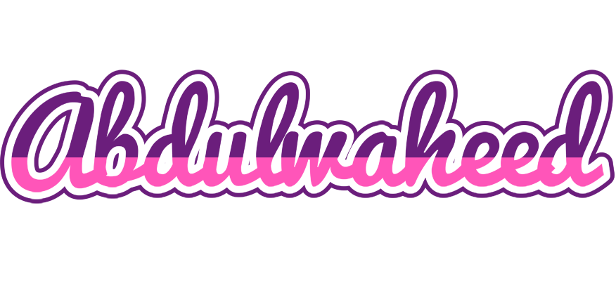 Abdulwaheed cheerful logo