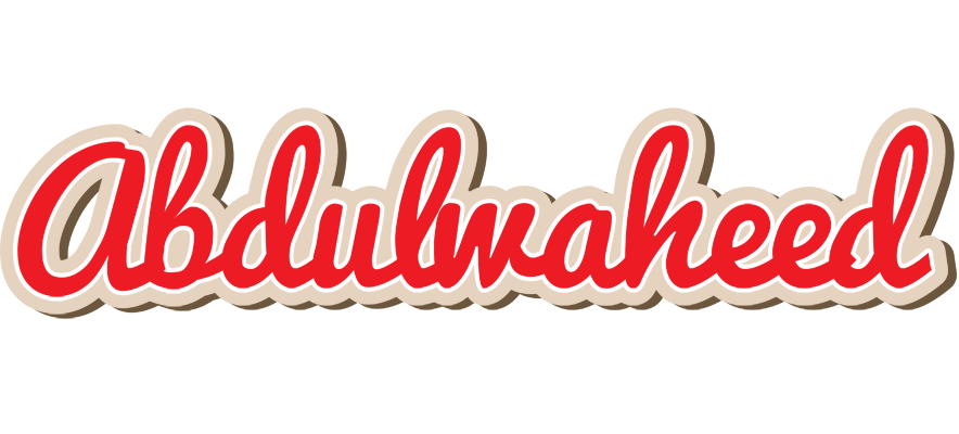Abdulwaheed chocolate logo