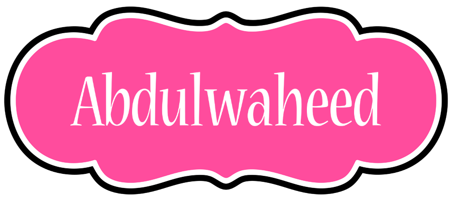Abdulwaheed invitation logo