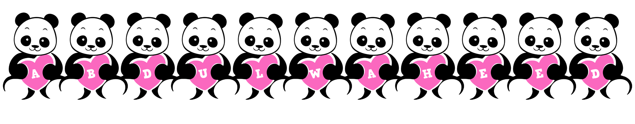 Abdulwaheed love-panda logo