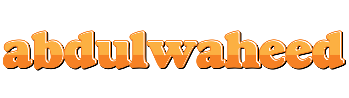 Abdulwaheed orange logo