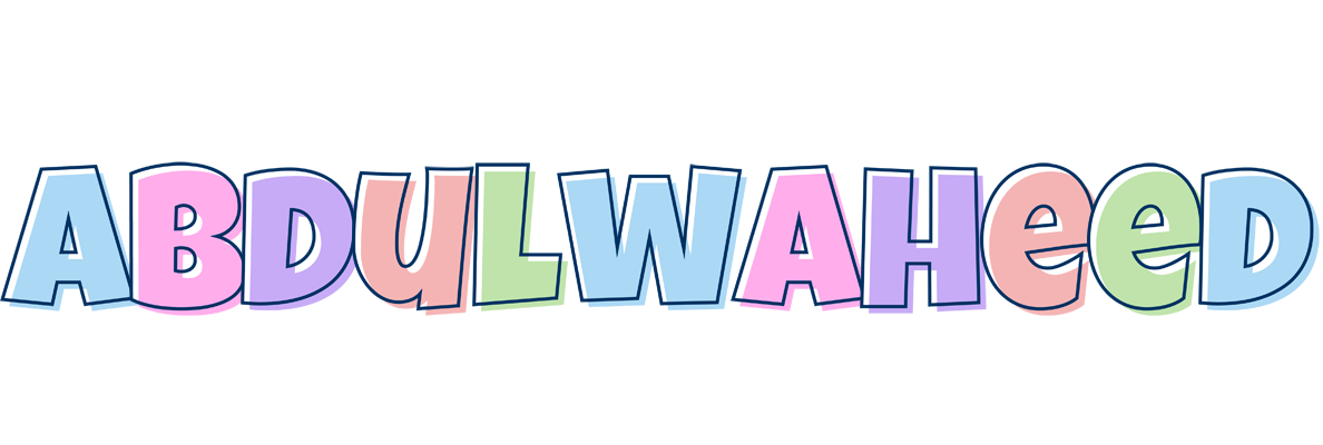 Abdulwaheed pastel logo