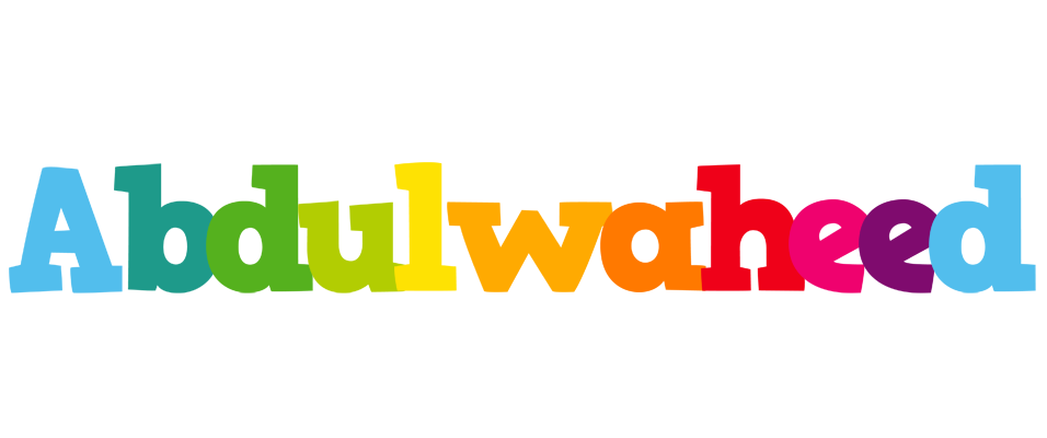 Abdulwaheed rainbows logo
