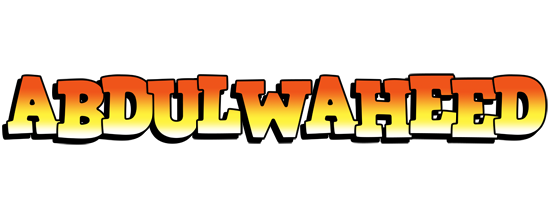 Abdulwaheed sunset logo