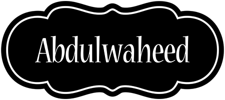 Abdulwaheed welcome logo