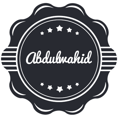 Abdulwahid badge logo