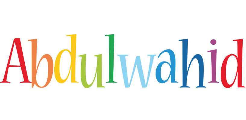 Abdulwahid birthday logo