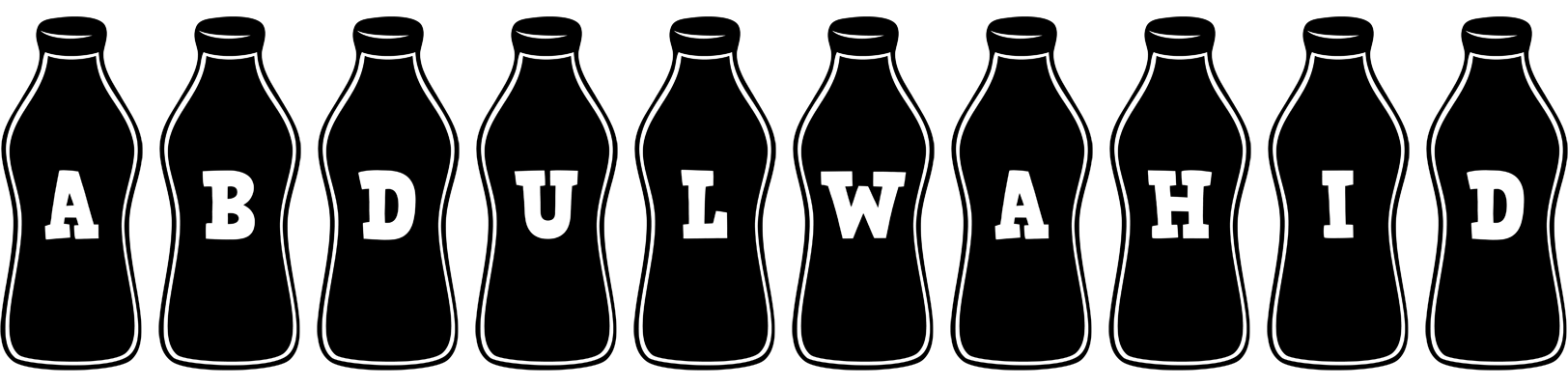 Abdulwahid bottle logo