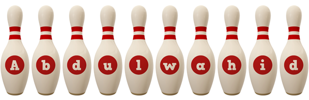 Abdulwahid bowling-pin logo