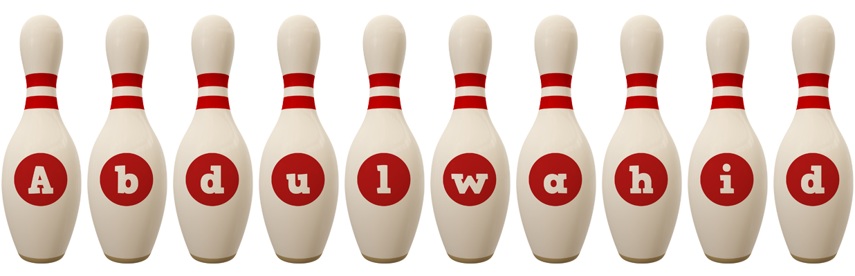 Abdulwahid bowling-pin logo