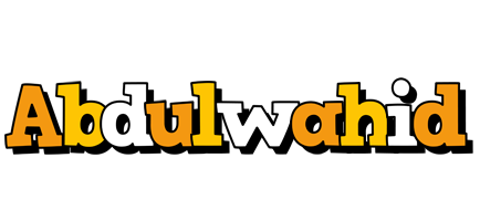 Abdulwahid cartoon logo