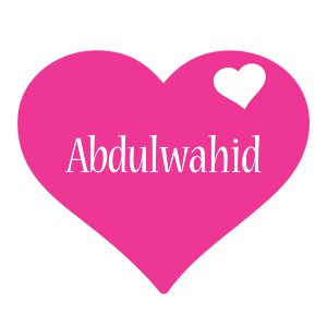 Abdulwahid love-heart logo