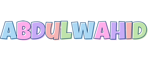 Abdulwahid pastel logo