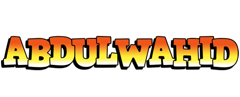 Abdulwahid sunset logo