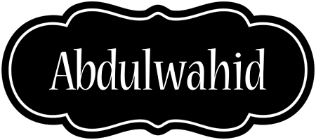 Abdulwahid welcome logo