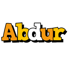 Abdur cartoon logo