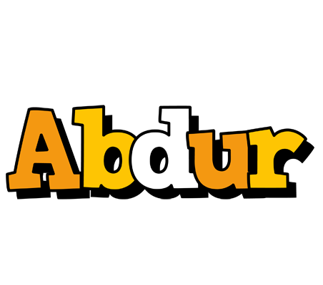Abdur cartoon logo