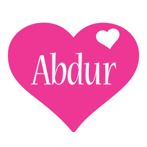 Abdur love-heart logo