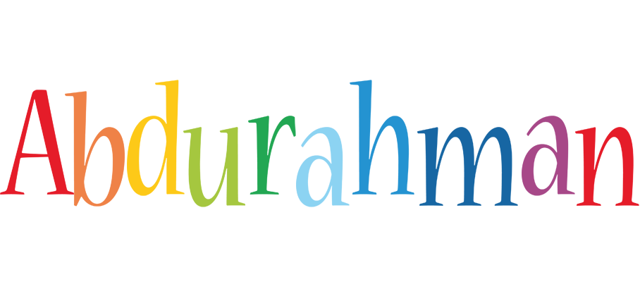 Abdurahman birthday logo