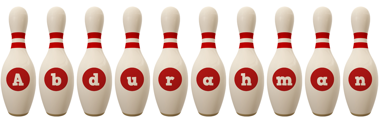 Abdurahman bowling-pin logo