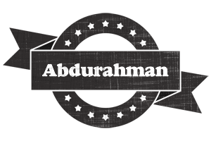 Abdurahman grunge logo