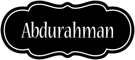 Abdurahman welcome logo