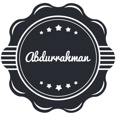 Abdurrahman badge logo