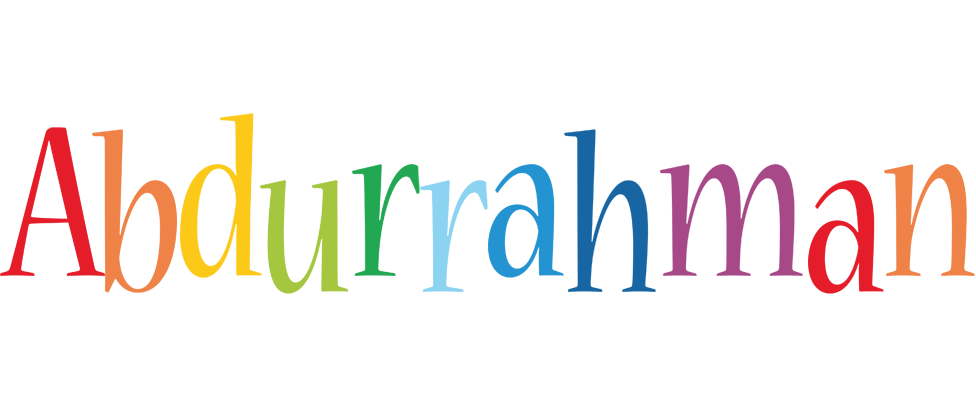 Abdurrahman birthday logo