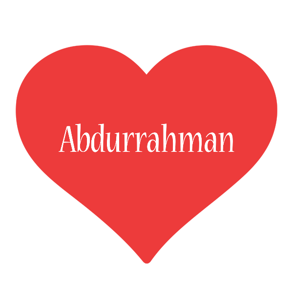 Abdurrahman love logo