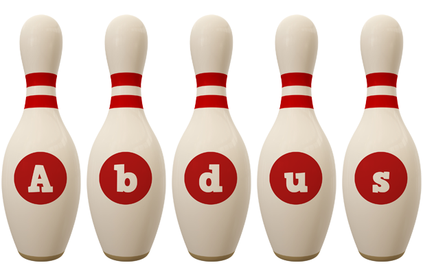 Abdus bowling-pin logo