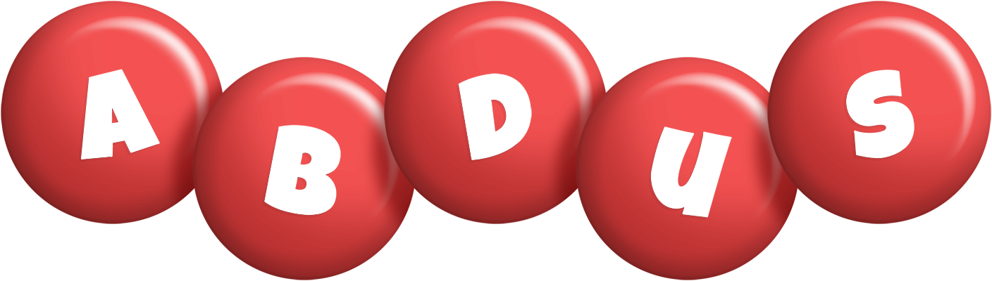 Abdus candy-red logo