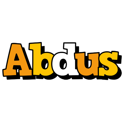 Abdus cartoon logo
