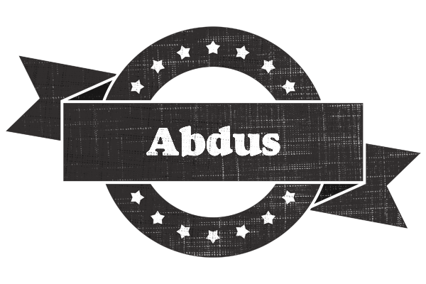 Abdus grunge logo