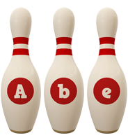 Abe bowling-pin logo