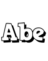 Abe snowing logo