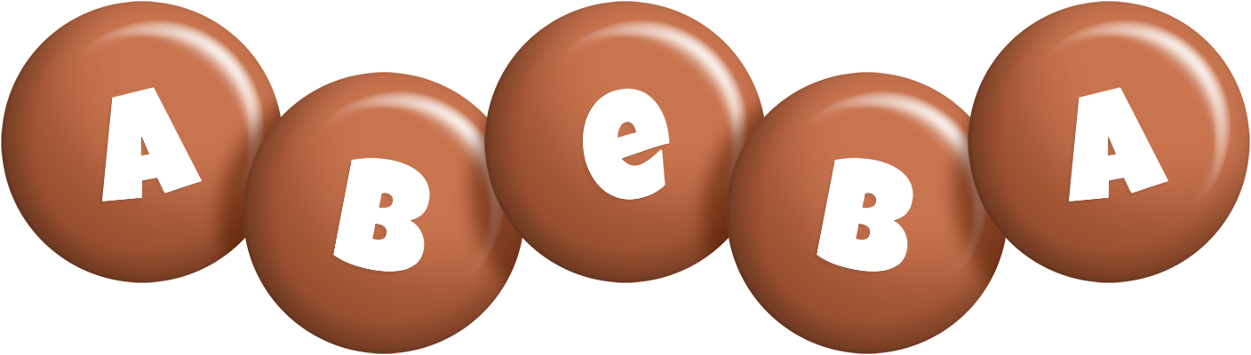 Abeba candy-brown logo