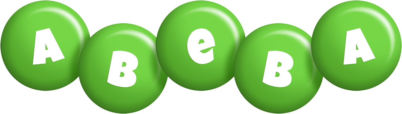 Abeba candy-green logo