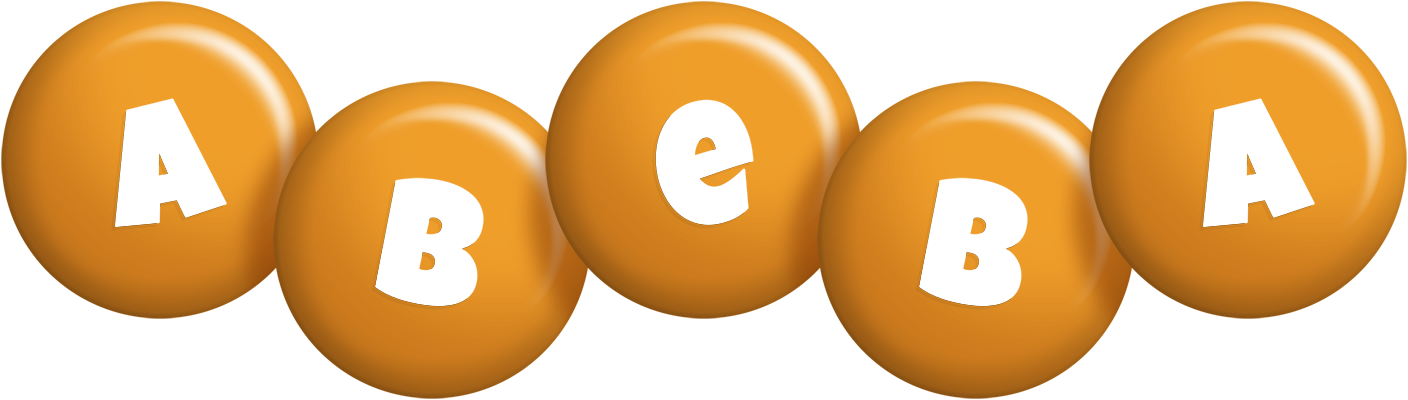 Abeba candy-orange logo