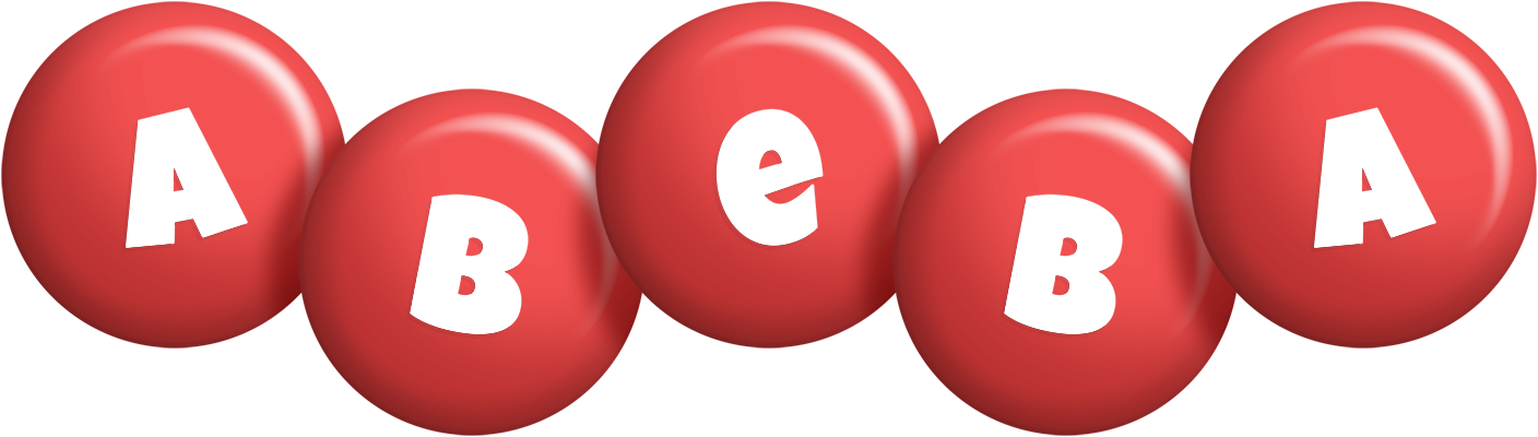 Abeba candy-red logo