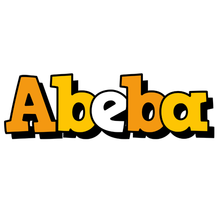 Abeba cartoon logo