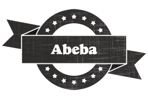 Abeba grunge logo