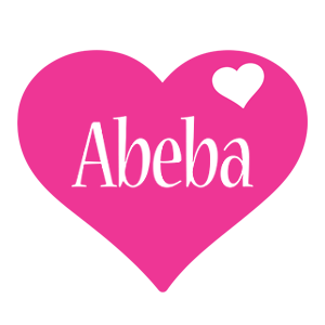 Abeba love-heart logo