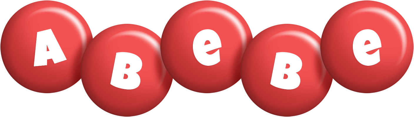 Abebe candy-red logo