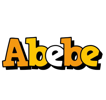Abebe cartoon logo