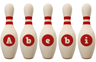 Abebi bowling-pin logo